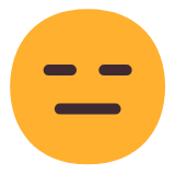 Microsoft(Windows) Expressionless Face Emoji