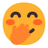 Microsoft(Windows) Face With Hand Over Mouth Emoji