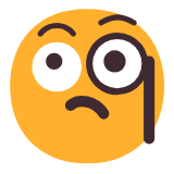 Microsoft(Windows) Face With Monocle Emoji