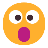 Microsoft(Windows) Face With Open Mouth Emoji