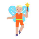 Microsoft(Windows) Fairy: Medium-Light Skin Tone Emoji