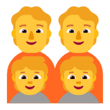 Microsoft(Windows) Family: Adult, Adult, Child, Child Emoji