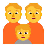 Microsoft(Windows) Family: Adult, Adult, Child Emoji