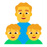 Microsoft(Windows) Family: Man, Boy, Boy Emoji