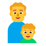 Microsoft(Windows) Family: Man, Boy Emoji