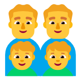 Microsoft(Windows) Family: Man, Man, Boy, Boy Emoji