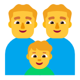 Microsoft(Windows) Family: Man, Man, Boy Emoji