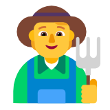 Microsoft(Windows) Farmer Emoji