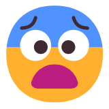 Microsoft(Windows) Fearful Face Emoji