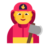 Microsoft(Windows) Firefighter Emoji