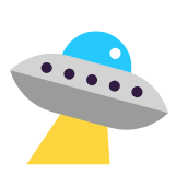 Microsoft(Windows) Flying Saucer Emoji