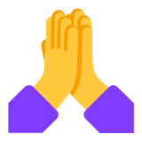 Microsoft(Windows) Folded Hands Emoji