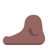 Microsoft(Windows) Foot: Medium-Dark Skin Tone Emoji