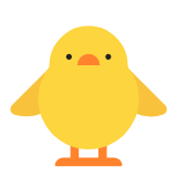 Microsoft(Windows) Front-Facing Baby Chick Emoji