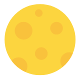 Microsoft(Windows) Full Moon Emoji