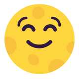 Microsoft(Windows) Full Moon Face Emoji