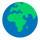 Microsoft(Windows) Globe Showing Europe-Africa Emoji