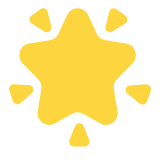 Microsoft(Windows) Glowing Star Emoji