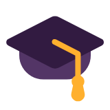 Microsoft(Windows) Graduation Cap Emoji