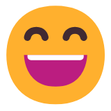 Microsoft(Windows) Grinning Face With Smiling Eyes Emoji