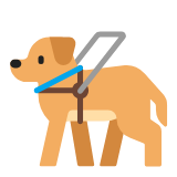 Microsoft(Windows) Guide Dog Emoji