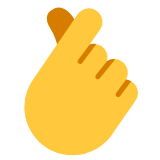 Microsoft(Windows) Hand With Index Finger And Thumb Crossed Emoji