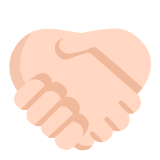 Microsoft(Windows) Handshake: Light Skin Tone Emoji