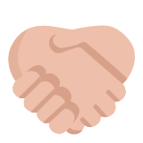 Microsoft(Windows) Handshake: Medium-Light Skin Tone Emoji