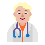 Microsoft(Windows) Health Worker: Medium-Light Skin Tone Emoji