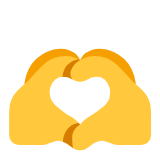 Microsoft(Windows) Heart Hands Emoji