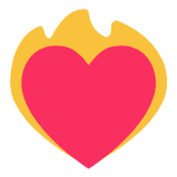 Microsoft(Windows) Heart On Fire Emoji