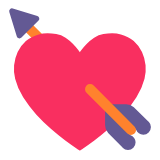 Microsoft(Windows) Heart With Arrow Emoji