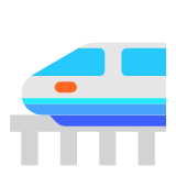 Microsoft(Windows) High-Speed Train Emoji