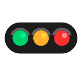 Microsoft(Windows) Horizontal Traffic Light Emoji