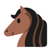 Microsoft(Windows) Horse Face Emoji