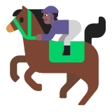 Microsoft(Windows) Horse Racing: Medium-Dark Skin Tone Emoji