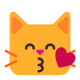 Microsoft(Windows) Kissing Cat Emoji