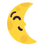 Microsoft(Windows) Last Quarter Moon Face Emoji