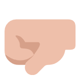 Microsoft(Windows) Left-Facing Fist: Medium-Light Skin Tone Emoji