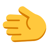 Microsoft(Windows) Leftwards Hand Emoji