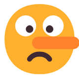 Microsoft(Windows) Lying Face Emoji