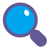 Microsoft(Windows) Magnifying Glass Tilted Left Emoji