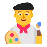 Microsoft(Windows) Man Artist Emoji