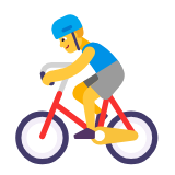 Microsoft(Windows) Man Biking Emoji