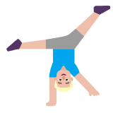 Microsoft(Windows) Man Cartwheeling: Medium-Light Skin Tone Emoji