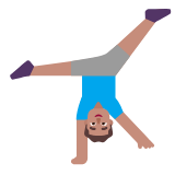 Microsoft(Windows) Man Cartwheeling: Medium Skin Tone Emoji