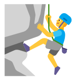 Microsoft(Windows) Man Climbing Emoji