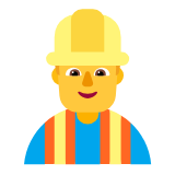 Microsoft(Windows) Man Construction Worker Emoji