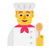 Microsoft(Windows) Man Cook Emoji