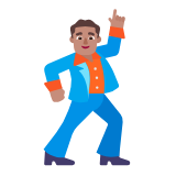 Microsoft(Windows) Man Dancing: Medium Skin Tone Emoji